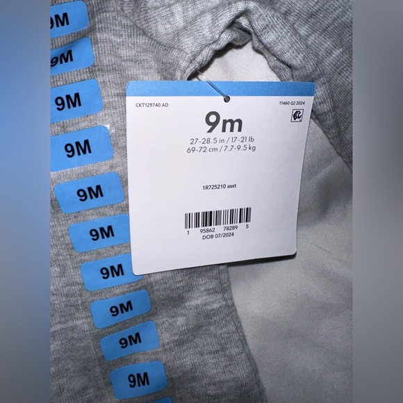 Carter's 3-Piece Long Sleeve Bodysuit Pant Set Girl Size 9 Month Purple Penguin - Picture 6 of 6